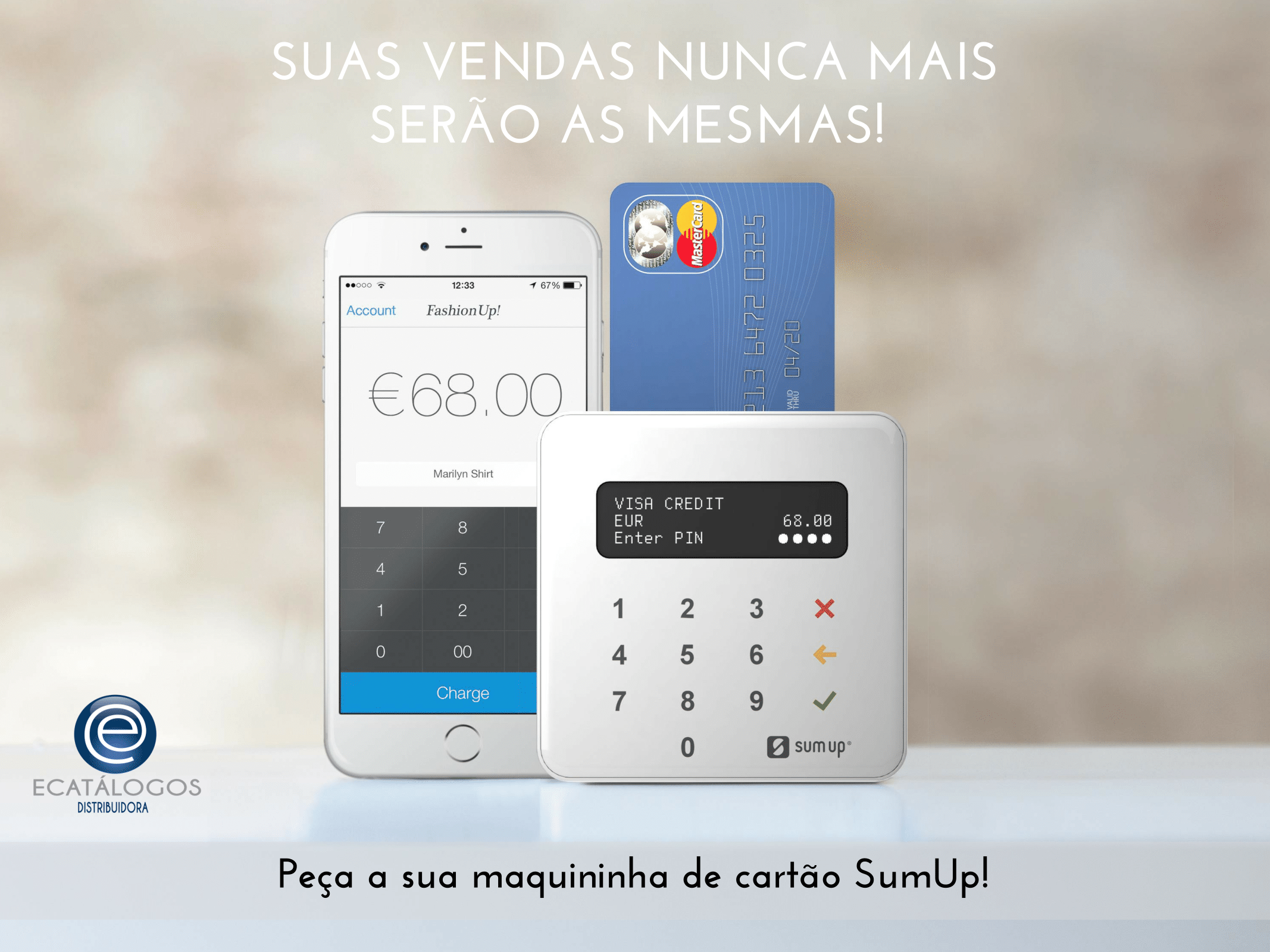 Dê a opção para os seus clientes pagarem a mercadoria no cartão!